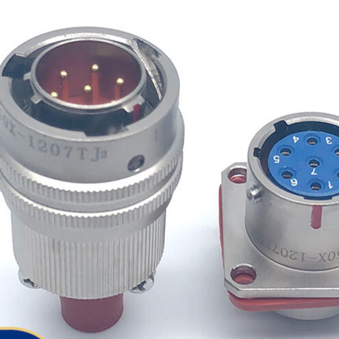 定制适用10芯航空插头座y50p-1210tk2 zj10 tj2 zk10屏蔽连接器公母