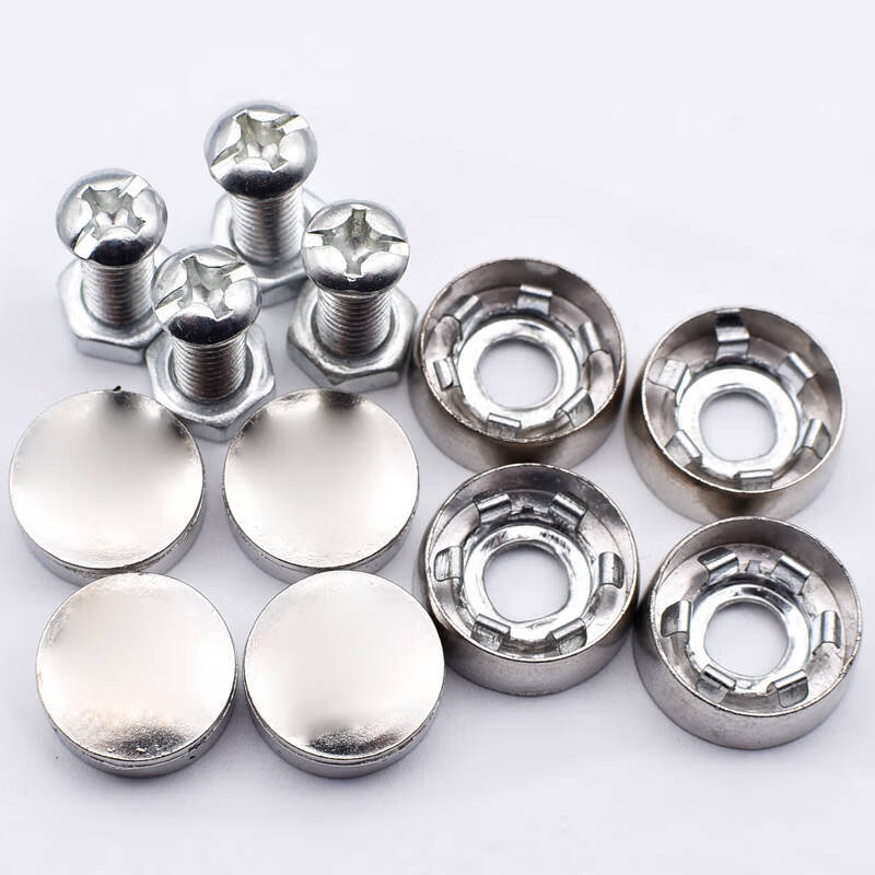 可重复使用的快拆螺丝上牌的螺丝通用扣帽牌照防盗固定螺丝汽车卡扣