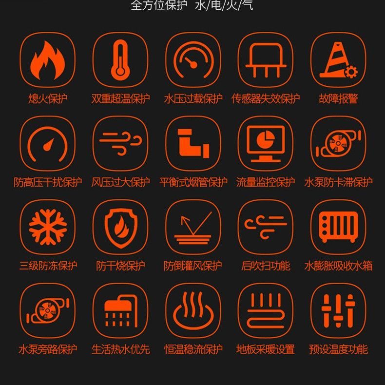 德国roc诺科壁挂炉天然气家用燃气采暖锅炉地暖热水两用xi 24kw(60