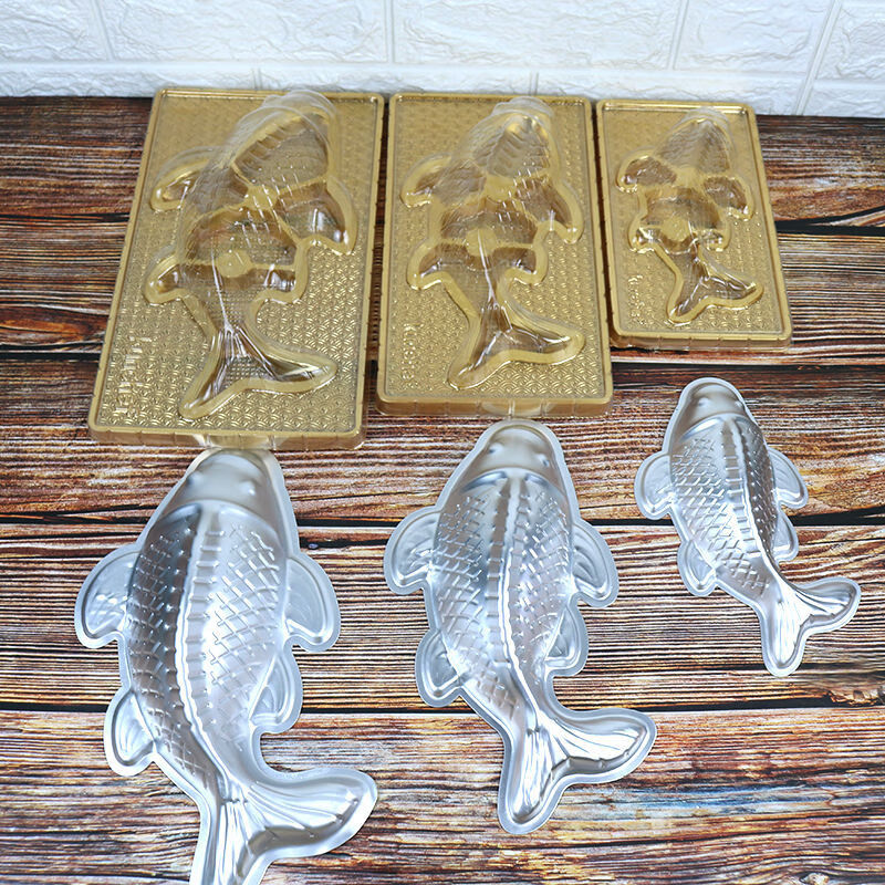烘焙工具铝制鱼形模具年年有鱼年糕果冻馒头模鲤鱼模厨房食品模贝净洁