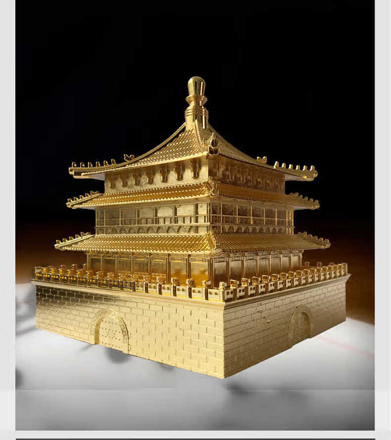 瑾颜(jinyan)西安旅游纪念品特色摆件中国风特色礼品小礼物钟楼摆件