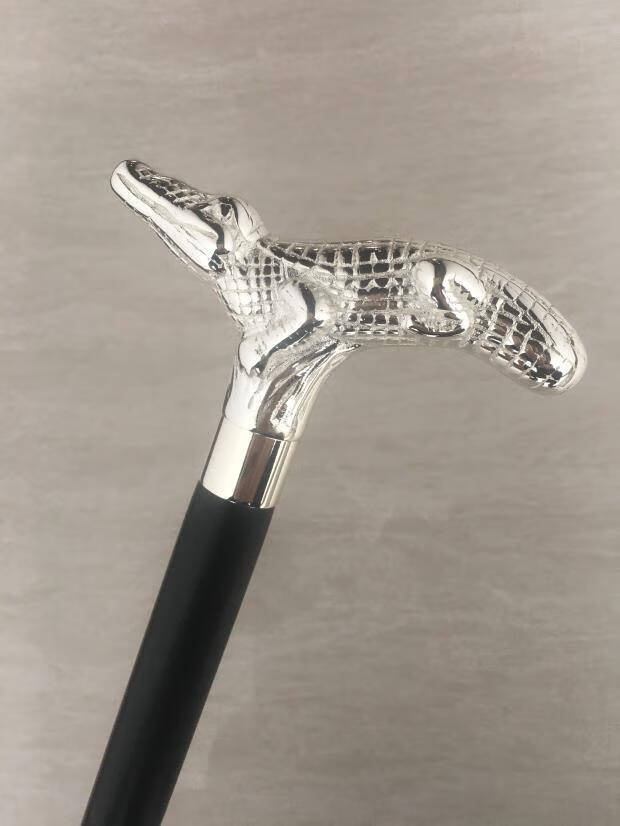 绅士手杖 贵族金拐棍影视剧文明棍银斯拐杖 镀金鹰头 镀金手柄【图片