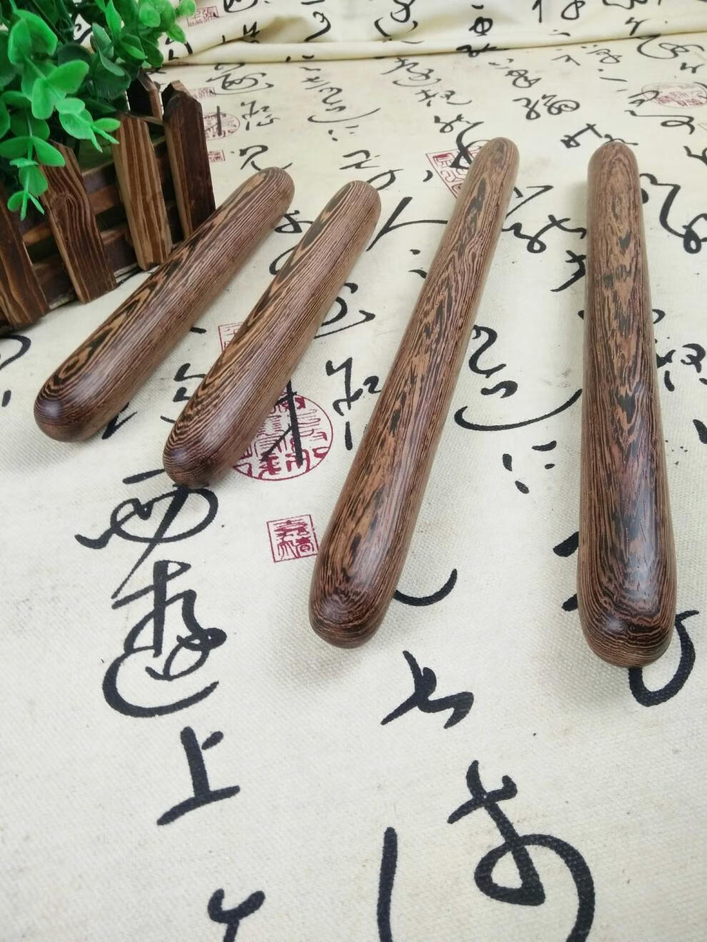 法师按摩棍 红木 鸡翅木推拿棍子敲打锤中医原始点按摩木棍棒 长20cm