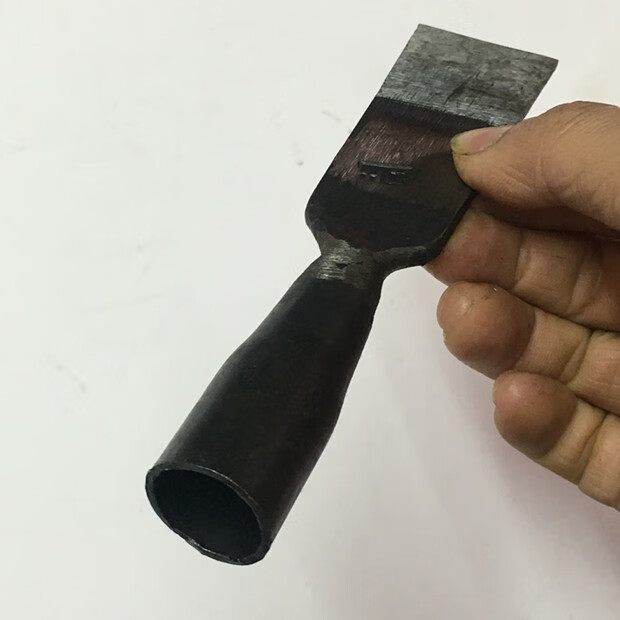 老式木工扁铲平铲铲子平凿手工锻打木工凿子贴钢扁凿扁铲口宽10mm全长