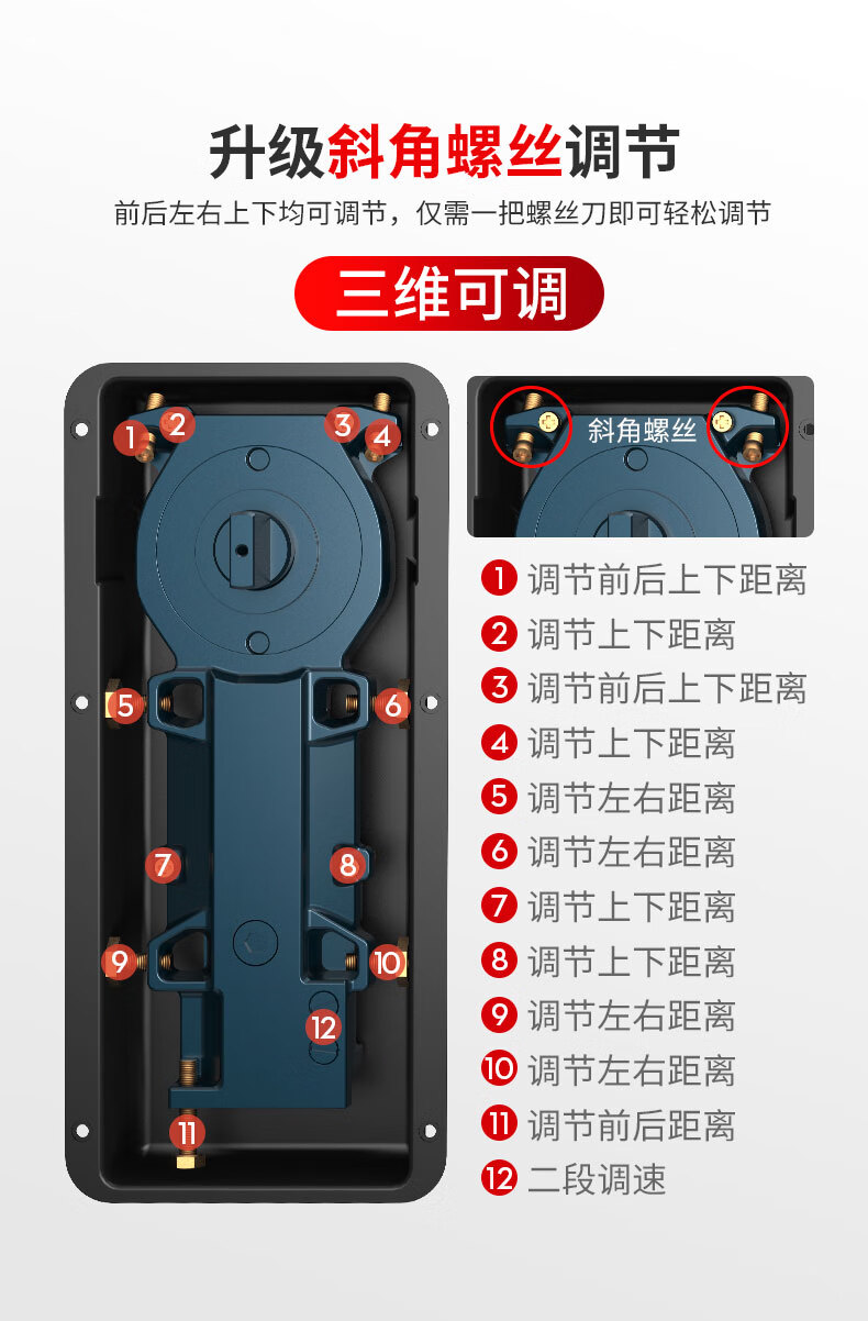 地弹簧配件底盒 玻璃门地弹簧220b无框有框铁木门地璜门配件90度定位