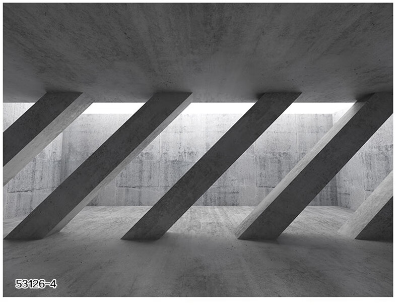 空间延伸立体感墙纸健身房办公室直播背景壁画墙纸3d立体视觉壁纸科技