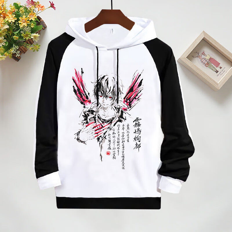 东京喰种男女春秋薄款连帽卫衣食尸鬼金木研二次元动漫周边衣服15s