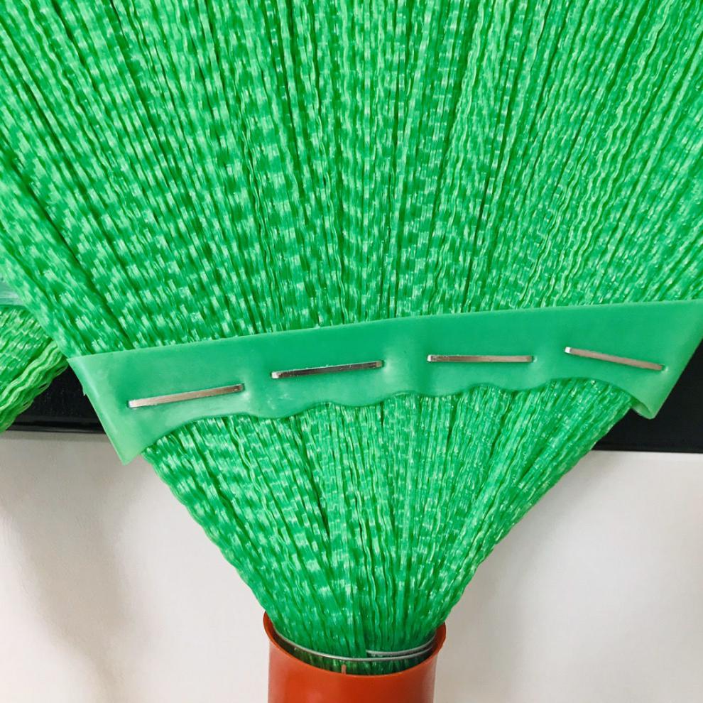纯手工加厚波纹丝扫把扫帚实木柄家用环卫工厂防水防腐 加厚中号绿色*