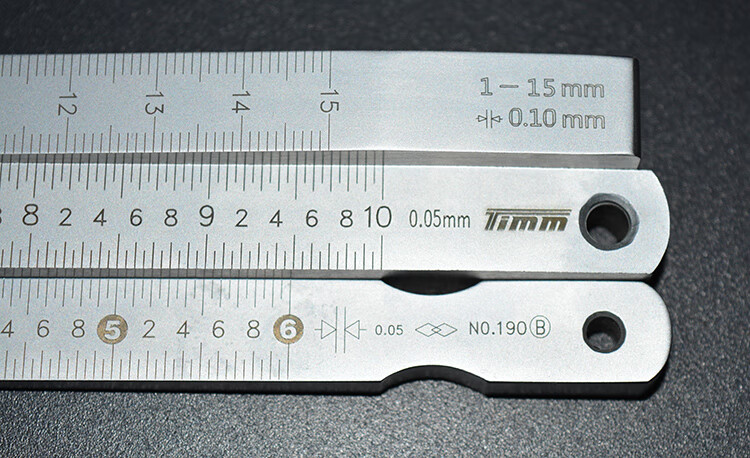 天目楔形游标塞尺工程检测工具缝隙检测平整度检测楔形塞尺 楔形塞尺1