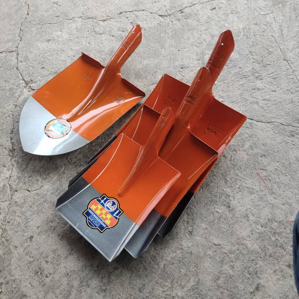 钢锹 垃圾铲 煤铲加厚铁铲锰钢铲子工地洋铲铲子方锹户外园林工具