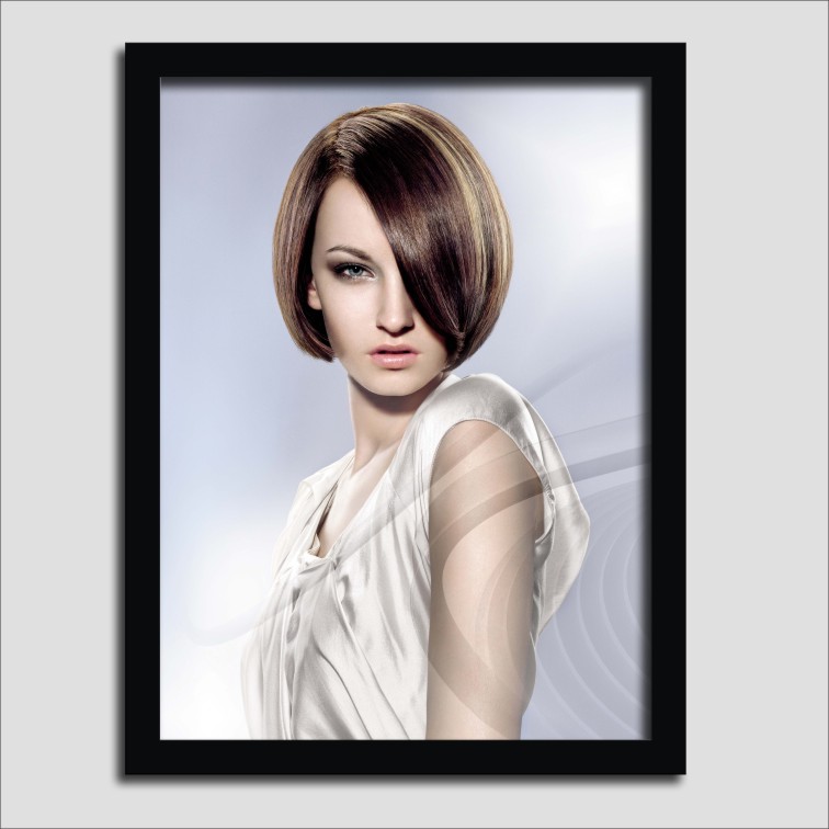 发型图片 美发店发型装饰画发廊挂画理发店壁画新潮挑染发型相框c宿巢