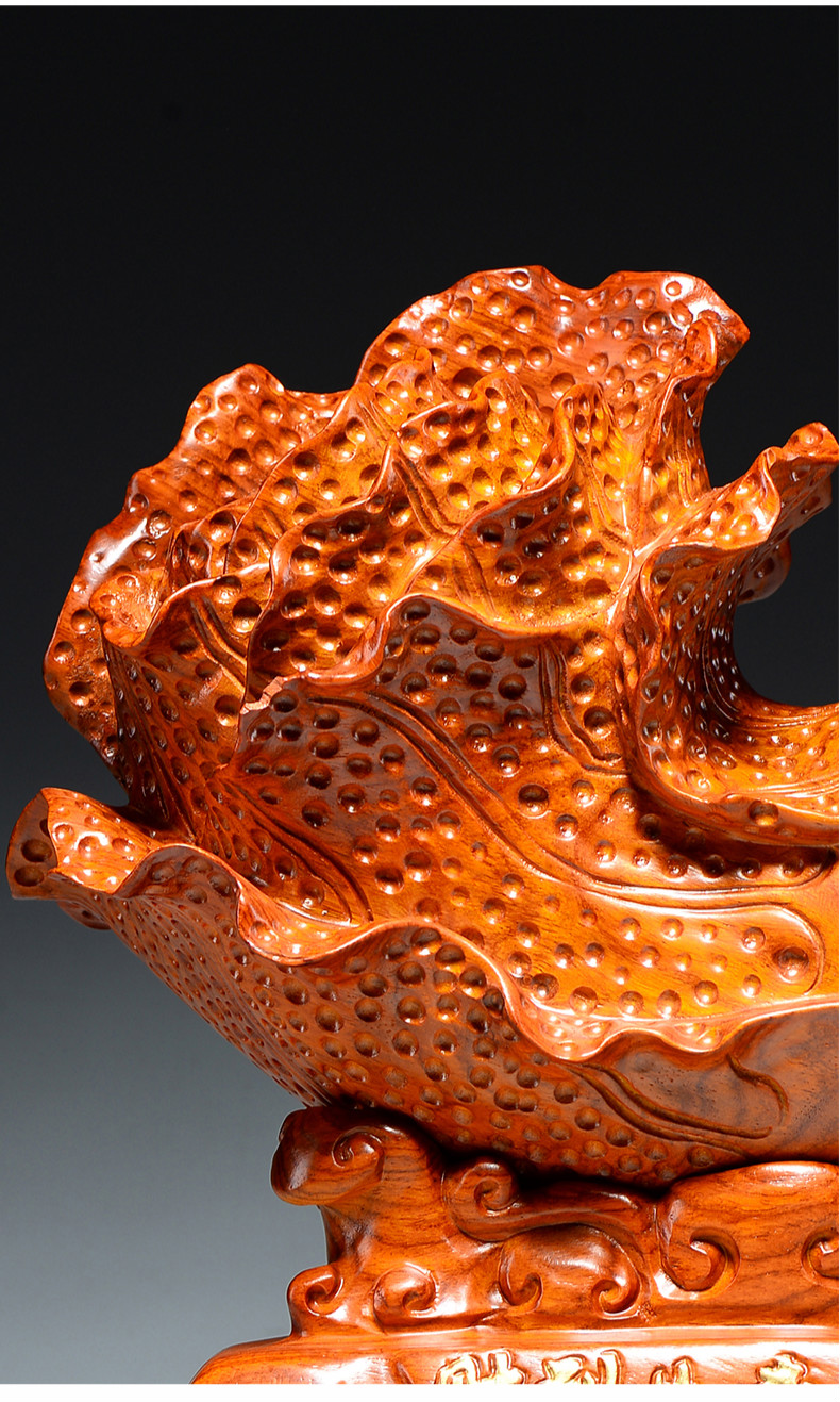 台兰仕木雕白菜摆件家居客厅办公室装饰品花梨木白菜店铺开业乔迁送