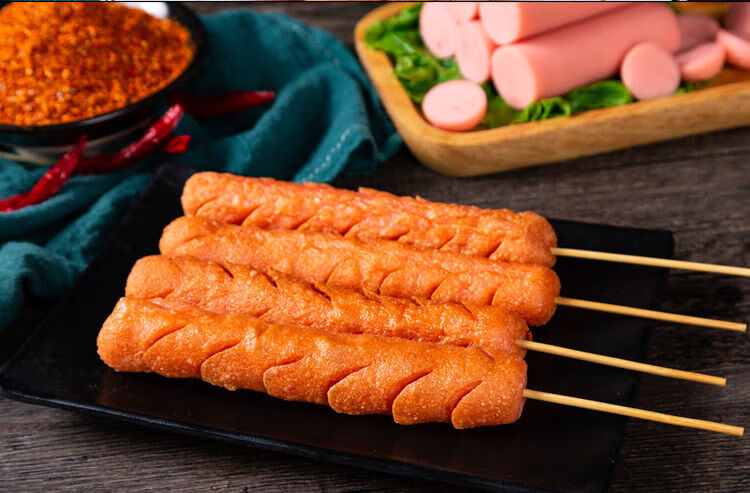 烤肠香肠火腿淀粉肠 多规格 盛京食品淀粉肠 油炸火腿淀粉肠 街头路边