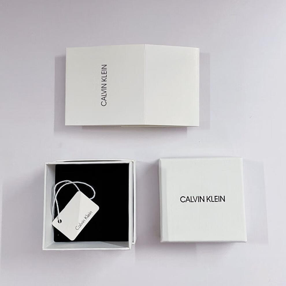 定制ck专柜项链手镯情侣戒指耳钉首饰盒包装盒礼品袋 戒指耳钉盒全套