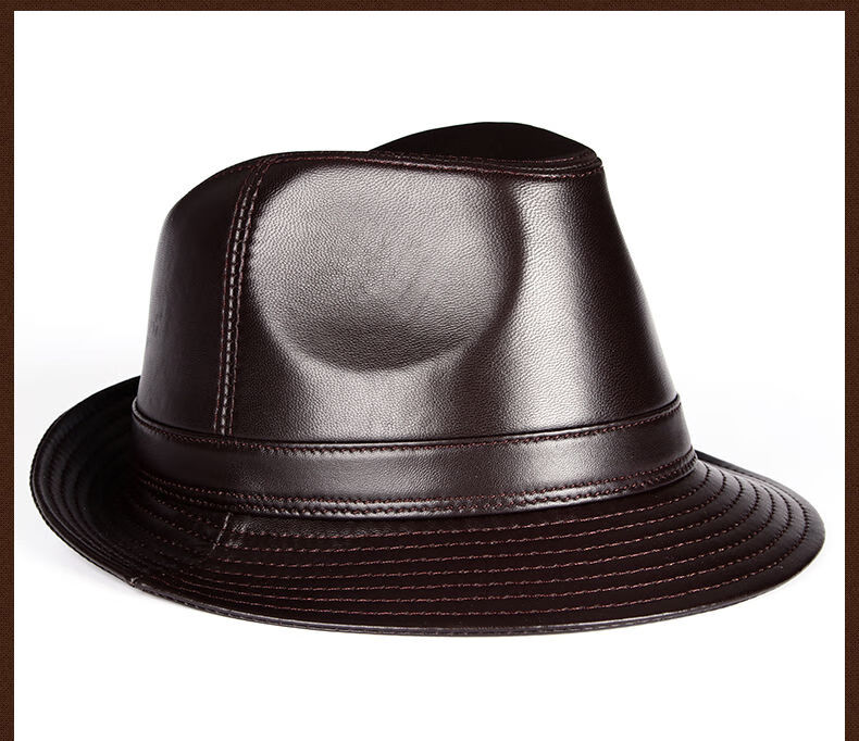 固质服饰配件 男士夏季小礼帽秋冬季绅士大檐礼帽男时尚休闲中老年人