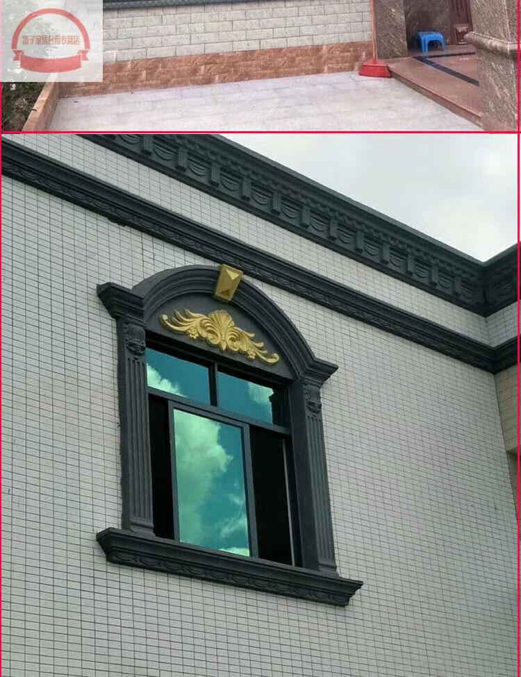 半圆拱罗马柱窗套拱模具别墅窗户窗边柱线条水泥外墙装饰建筑模板15