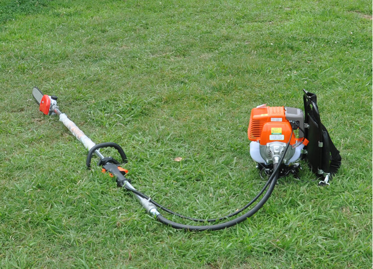 背负式高枝锯锯树机四冲程割草机高枝油锯果树修枝机竹机高空锯立动二