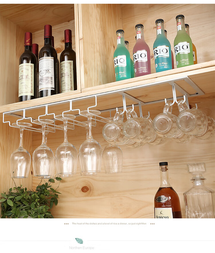 挂红酒杯的架子酒柜杯架摆件红酒杯架倒挂啤酒杯高角高脚杯架家用创意