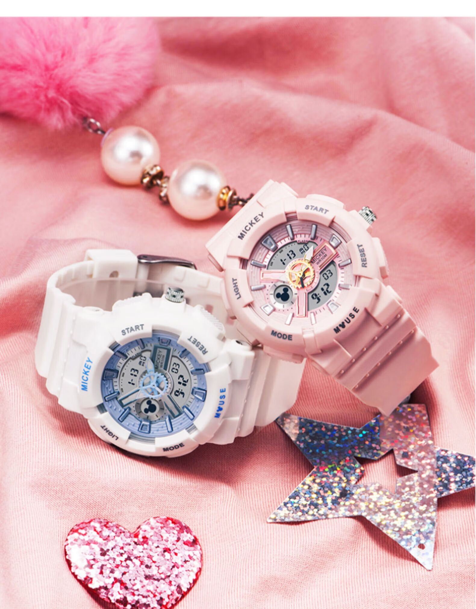 迪士尼(disney) 联名手表女机械运动少女初中学生防水独角兽高中女生