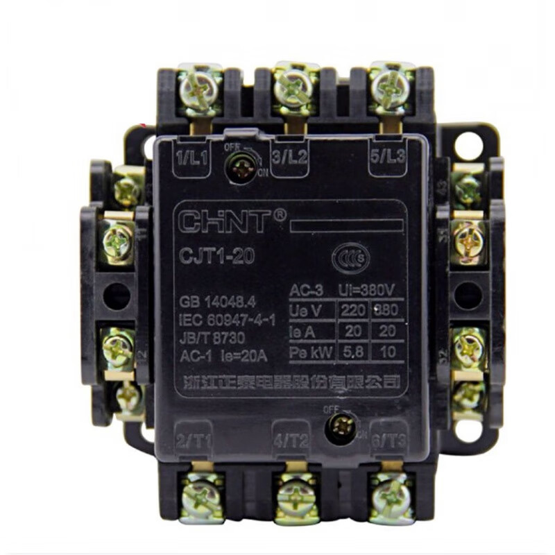 正泰交流接触器cjt1-20线圈电压220v380v ac380v
