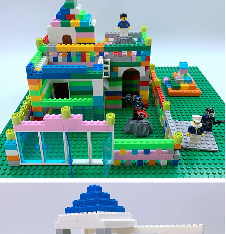 乐高官方旗舰兼容彩砖积木小颗粒拼装基础砖散件拼插拼图男孩拼装塑料