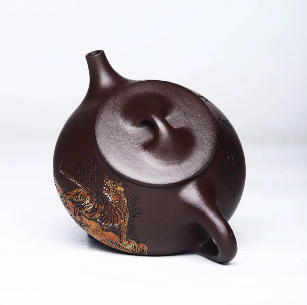 【官方旗舰】鑫祥势宸宜兴紫砂壶李卢春纯全手工珍藏老紫泥养生功夫