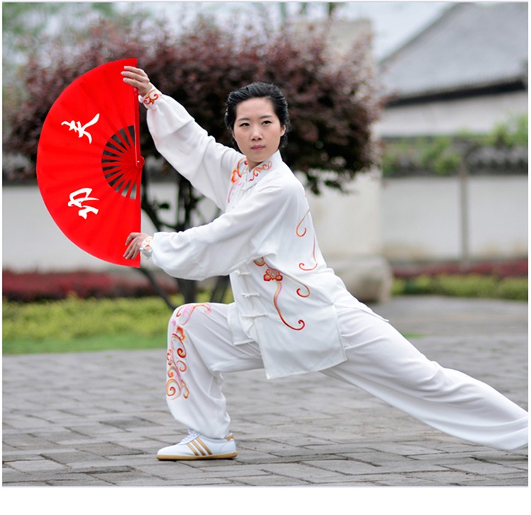 2020新款山人运动太极扇子响扇太极扇红色功夫扇表演扇武术扇儿童舞蹈