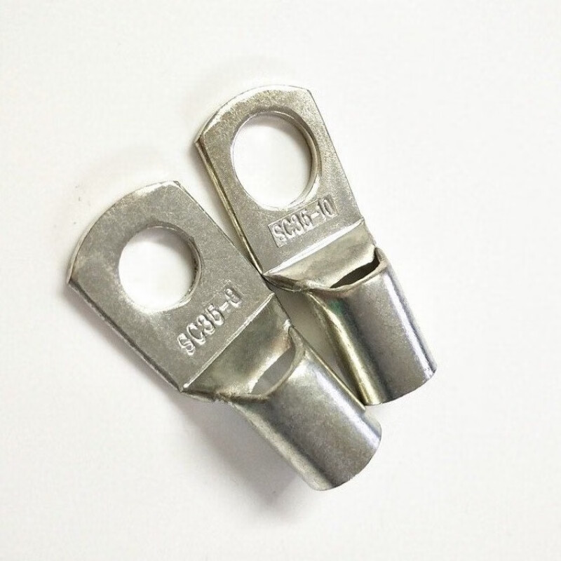 铜鼻子sc35/50/70/95平方35-8冷压接线裸端子50-10铜端子紫铜 sc50-8