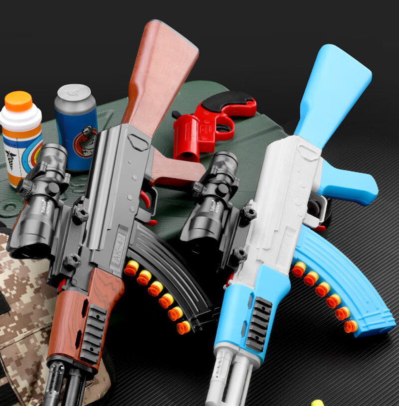 大号ak47阿卡软弹玩具枪儿童可发射和平精英突击步抢男孩吃鸡装备ak