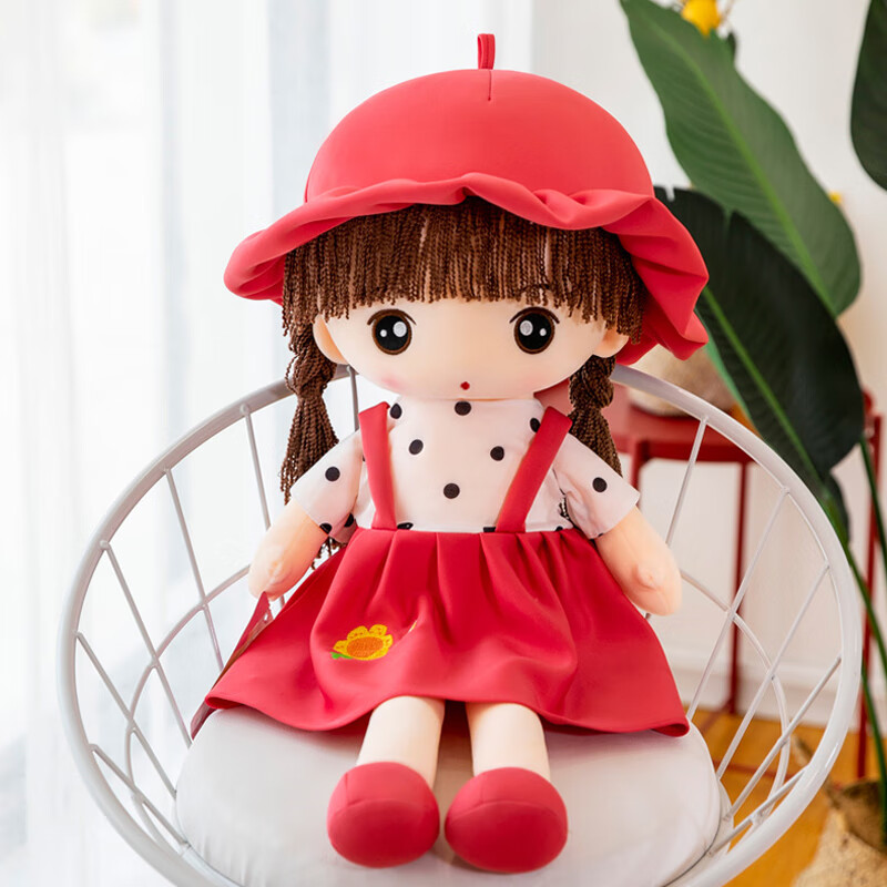 毛绒玩具娃娃可爱芭芘洋娃娃公仔女孩玩具小女孩人形布偶软体睡觉抱枕