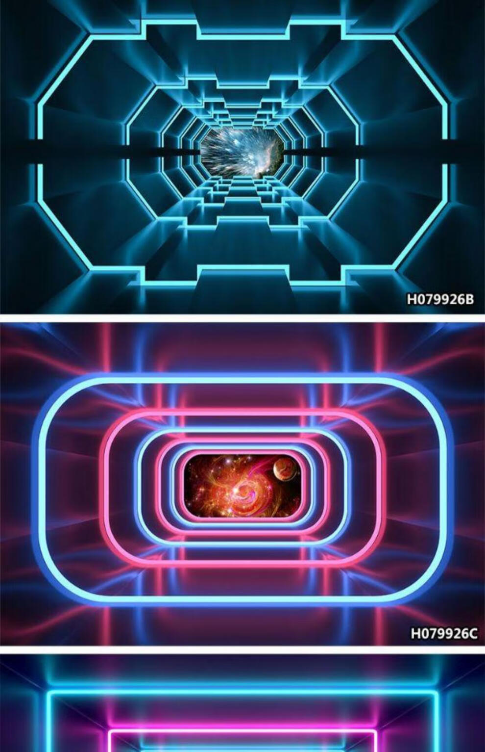 2022新款科技感壁纸3d立体直播间墙纸几何科技感壁纸 ktv舞蹈室背景墙
