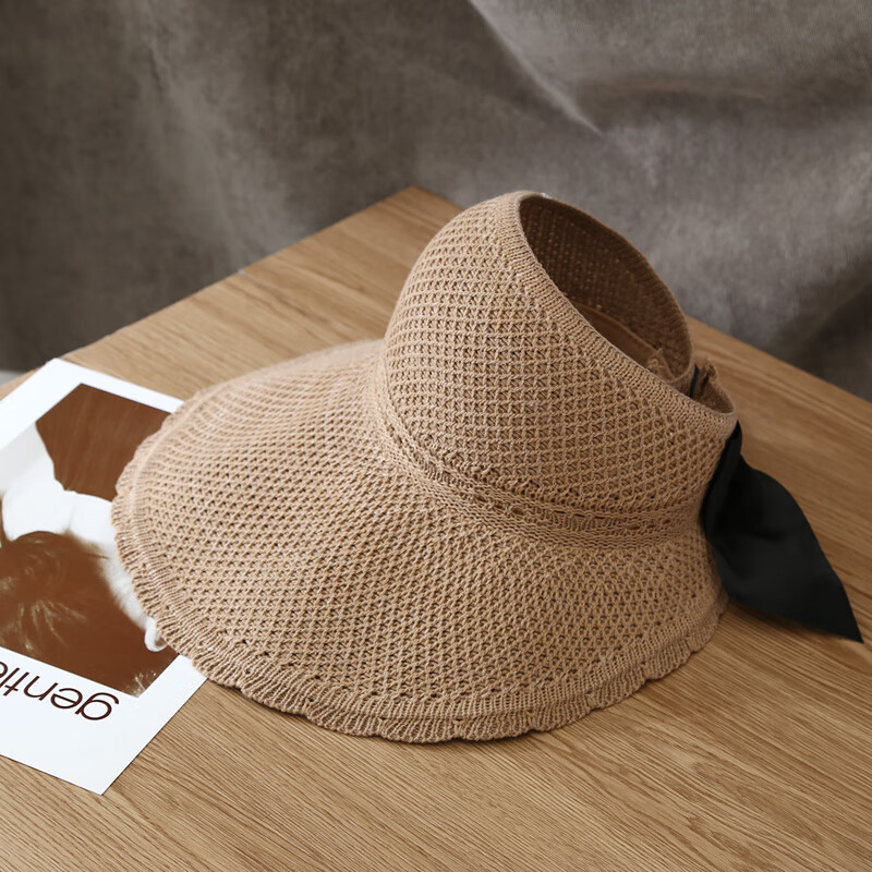 凉帽女2022年夏季草帽空顶帽子女夏天凉帽百搭防晒遮阳太阳帽春秋