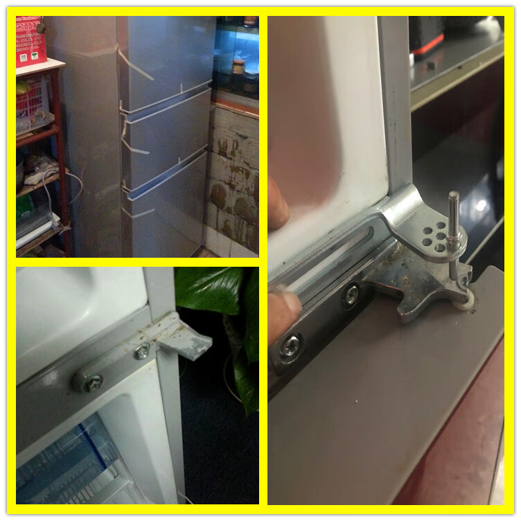 冰箱中间门铰链配件合页家用通用型改装维修可调节打孔厚自助安装t03