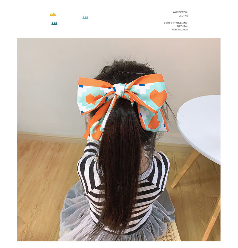 早纪蝴蝶结发带宝宝绑发饰韩国儿童飘带可爱丝巾头饰女童女孩头绳丝带