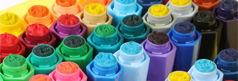 巴布豆水彩笔中彩巴布豆印章水彩笔可水洗提手小学生幼儿园绘画套装12