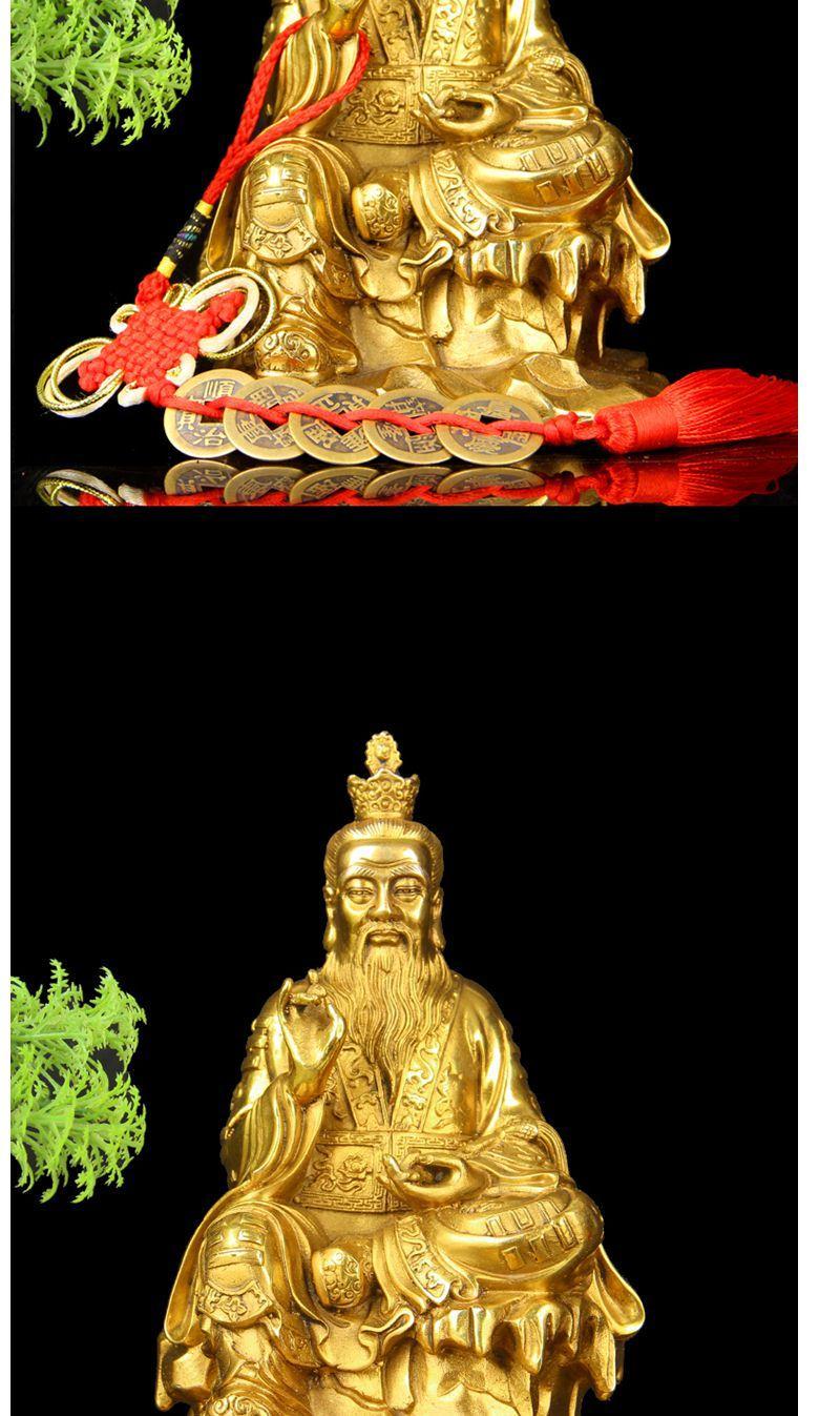铜太上老君摆件铜佛像道教祖师三清祖师爷摆件神灶供奉 经典款太上老