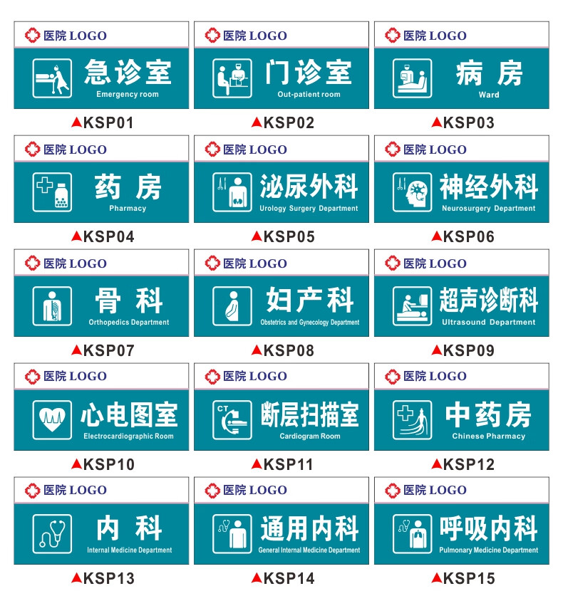 中医内科牙科口腔门诊室卫生室亚克力标识标示指示牌科室门牌治疗室