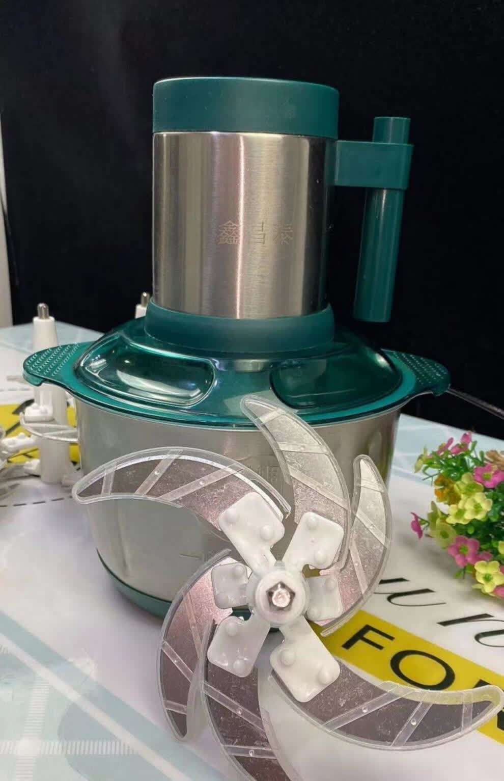 鑫昌泰绞肉机大容量绞肉机多功能料理机蒜蓉搅拌机抖音同款4升钢杯4套