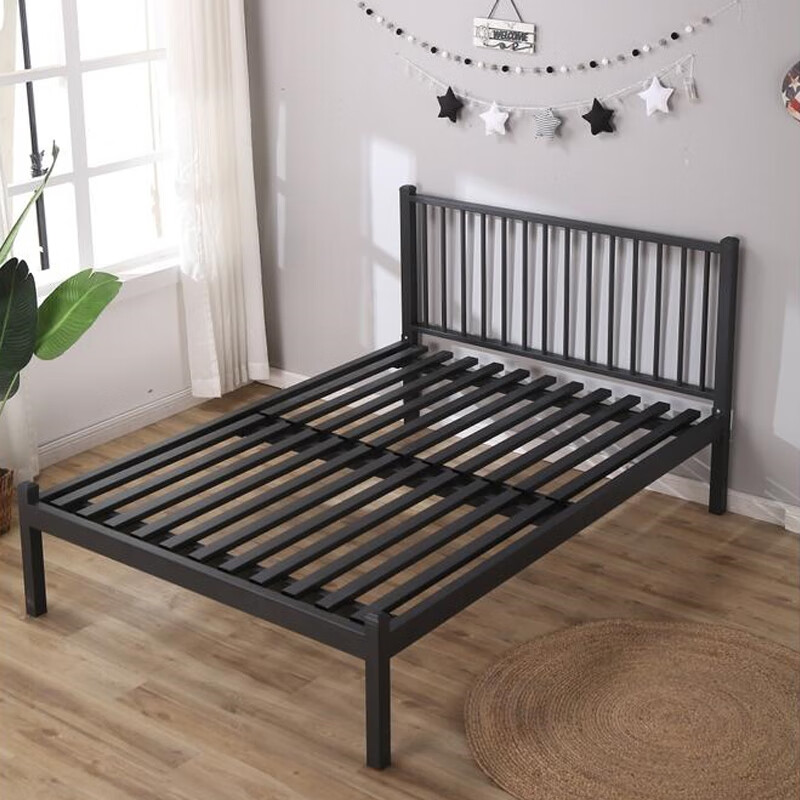 铁艺床双人床床架1.8x2米 床简约现代铁艺床双人1.5米网红轻奢铁床1.