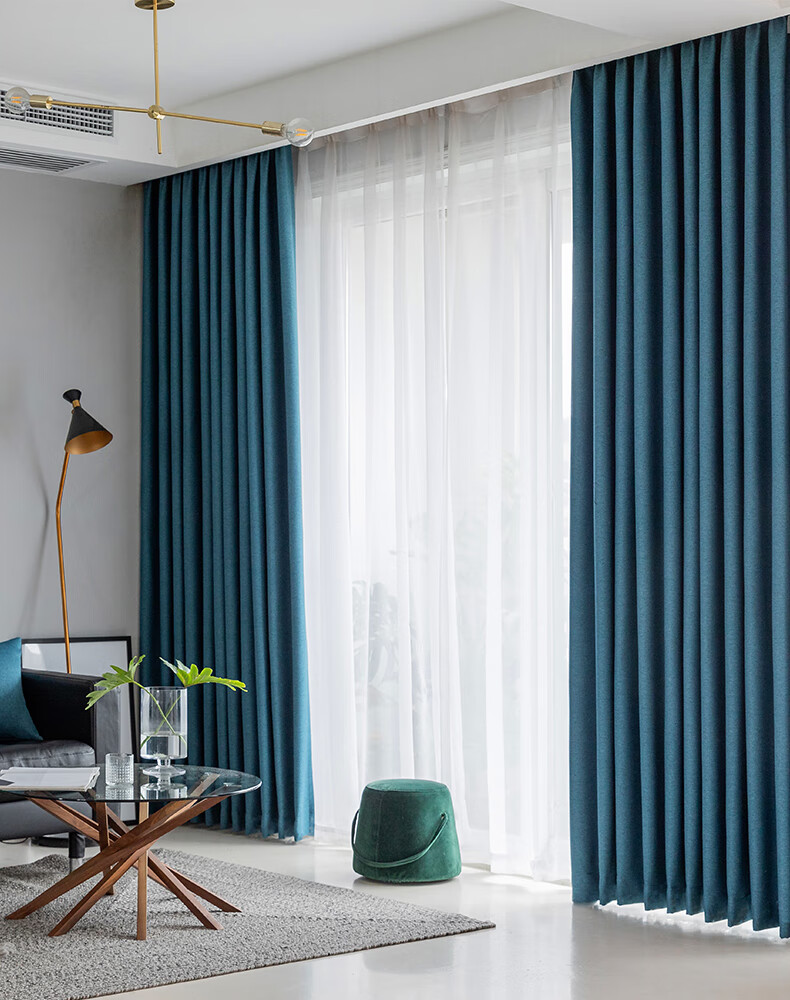 金蝉窗帘金蝉窗帘全遮光2021年新款流行卧室北欧简约现代轻奢定制客厅