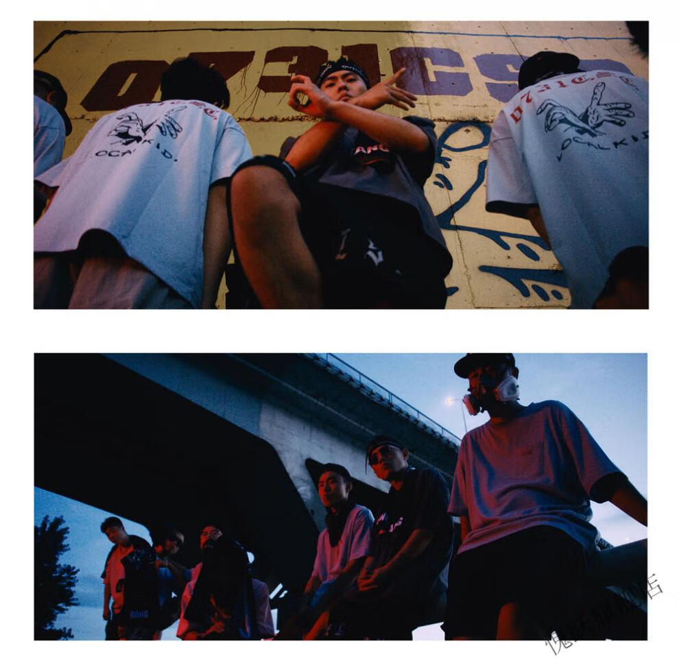 邦bang 「0731csc系列」 手势印花刘聪同款情侣潮流街头短袖t恤国潮