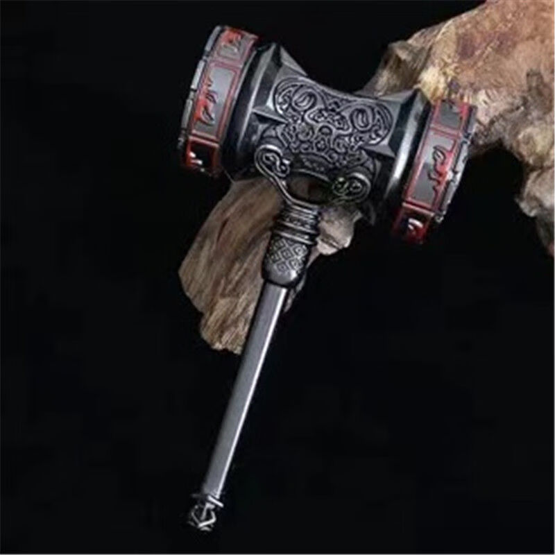 神孩子斗罗大陆唐三闪光昊天锤动漫周边实心昊天锤儿童金属玩具12cm