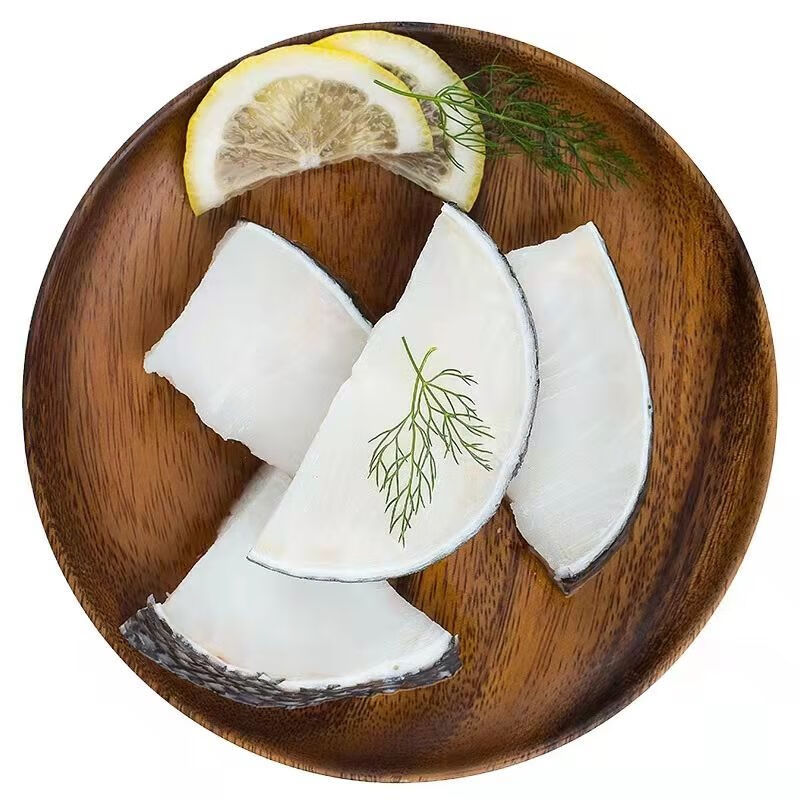 银鳕鱼片鳕鱼排中段切片两斤 大鳕鱼片2片2.4-2.