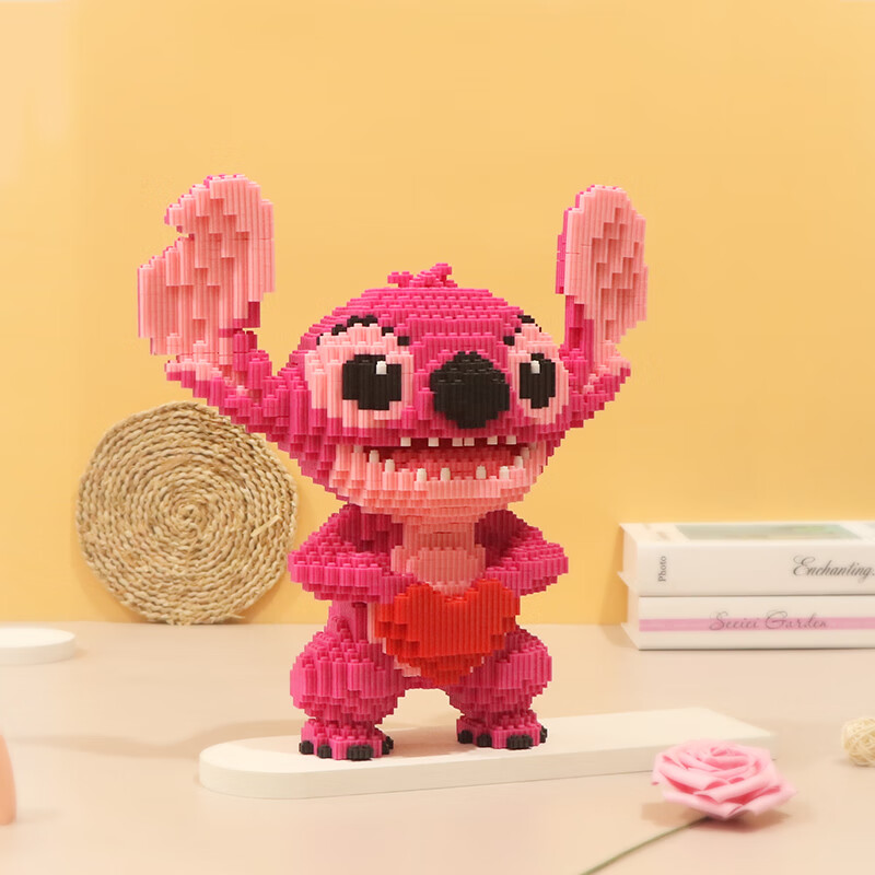 乐高lego史迪仔小颗粒拼插积木史迪奇卡通钻石玩具成人儿童礼物