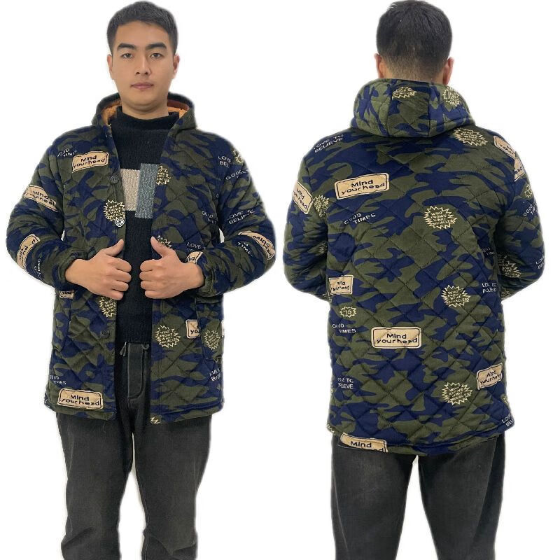 等兄临 春秋新品短款罩衣男士加绒加厚围裙干活罩衣工作服外穿防护