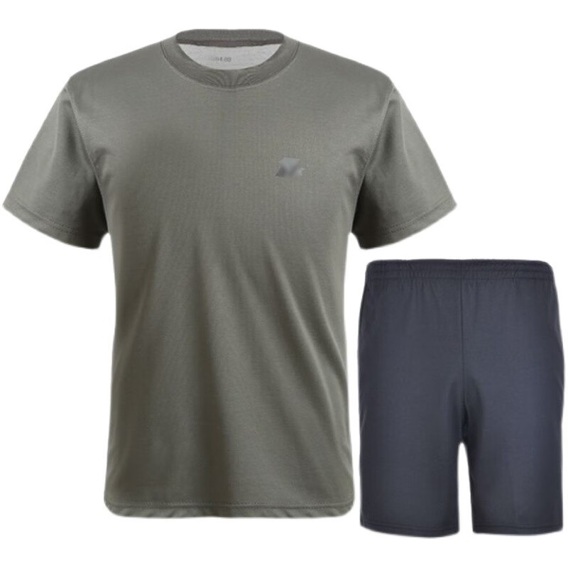 服装陆军训练服夏季短袖套装男t恤短袖短裤军迷透气速干圆领t恤体能服