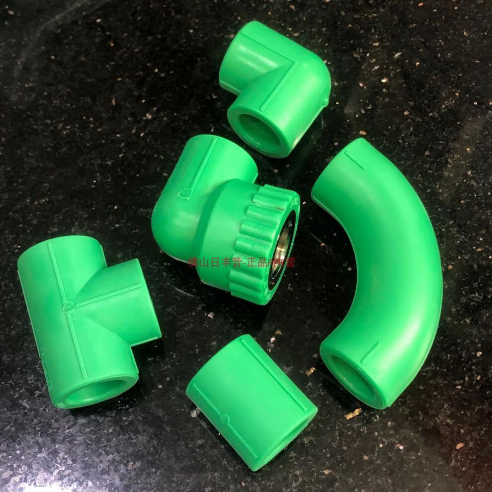 【保价618】佛山日丰绿色瓷芯管6分ppr热水管配件25外丝直接三通ppr冷