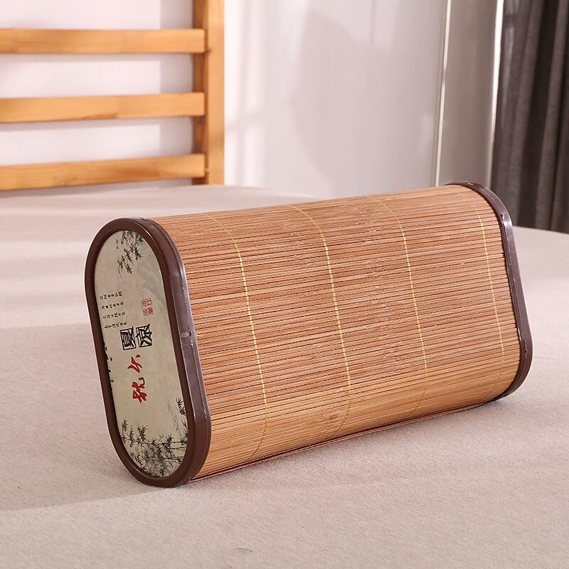 熊诺茗枕头凉枕竹枕单个装夏季空心竹编颈椎透气凉爽单人男夏天凉席枕