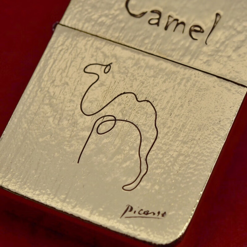 官方正版zippo打火机芝宝1941b黄铜细腻双面树皮纹毕加索骆驼送男友