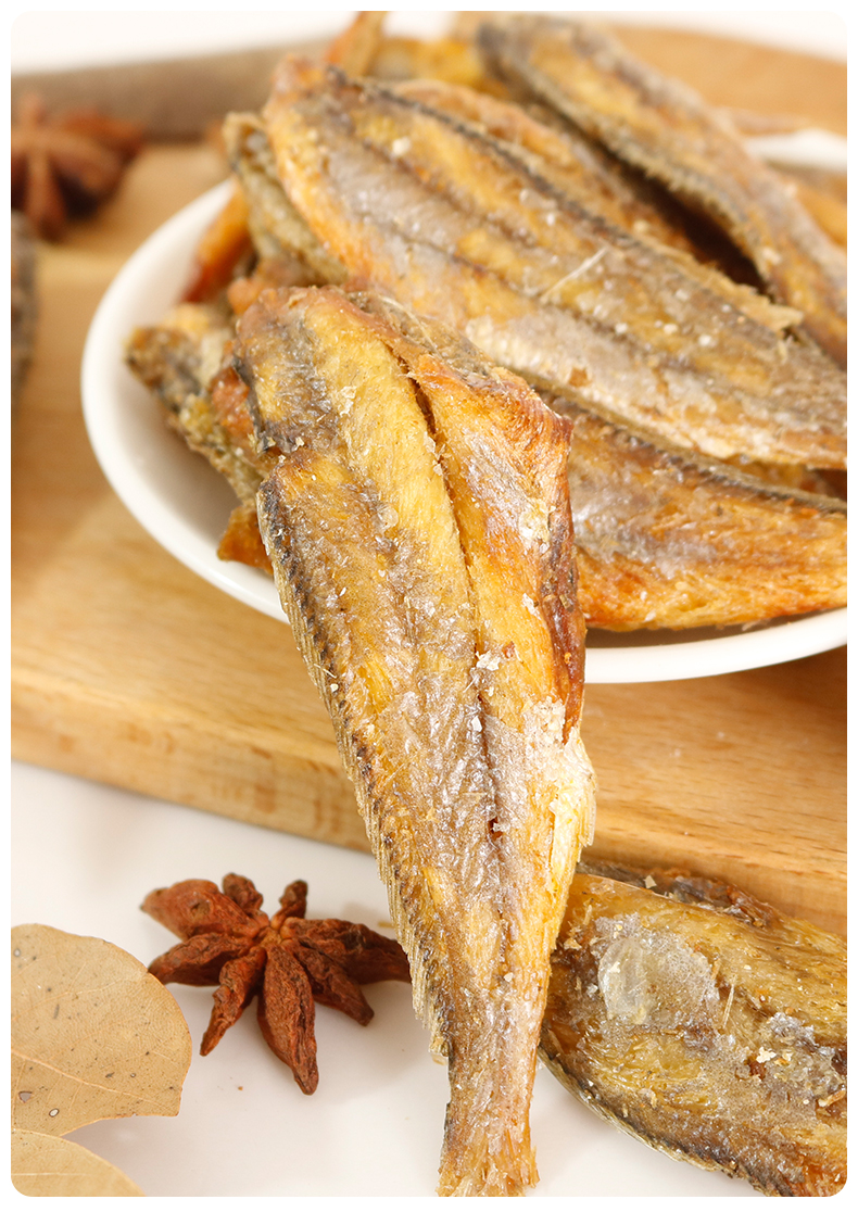 香酥小黄鱼干500g即食炭烤脆鱼仔黄花鱼海味休闲零食小吃原味小黄鱼酥